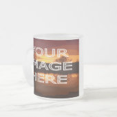 フォトガパーソナライズされたラスマグ フロストグラスマグカップ (正面左)