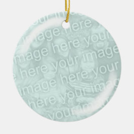フォトガラスの外観を追加するオーナメント セラミックオーナメント