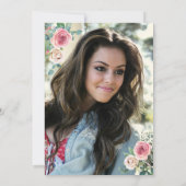 フォトガーリーバラスクリプトの卒業招待状 招待状 (裏面)