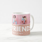 フォトガーリーバラ金ゴールドグリッター コーヒーマグカップ (正面右)