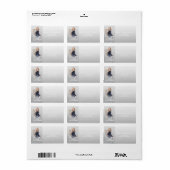 フォトガールエレガント金ゴールドクロスファースト聖餐式 ラベル (フルシート)