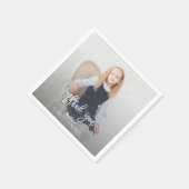 フォトガールエレガント金ゴールドクロス《キリスト教》洗礼式や命名式 スタンダードカクテルナプキン (角)