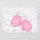 フォトガールズウィンターワンダーランド誕生日パーティー 招待状 (裏面)