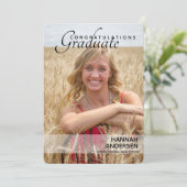 フォトガールズ卒業パーティー招待状の追加 案内状 (スタンド正面)