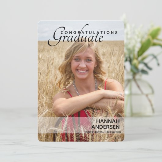 フォトガールズ卒業パーティー招待状の追加 案内状 (スタンド正面)