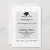 フォトガールズ卒業パーティー招待状の追加 案内状 (裏面)