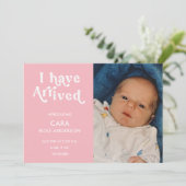 フォトガールベビー誕生のお知らせ 案内状 (スタンド正面)