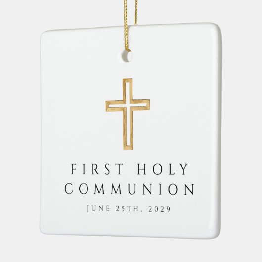 フォトガール宗教十字第1聖餐式 セラミックオーナメント (左)