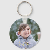 フォトキカスタムーパーソナライズされたリングのキーチェーンを作成 キーホルダー (正面)