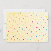 フォトキッズパーティー招待状レトロアイスクリームコーン 招待状 (裏面)