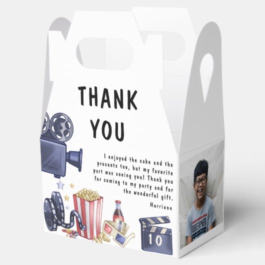 フォトキッズムービーナイト誕生日パーティーありがとう フェイバーボックス (オープン)