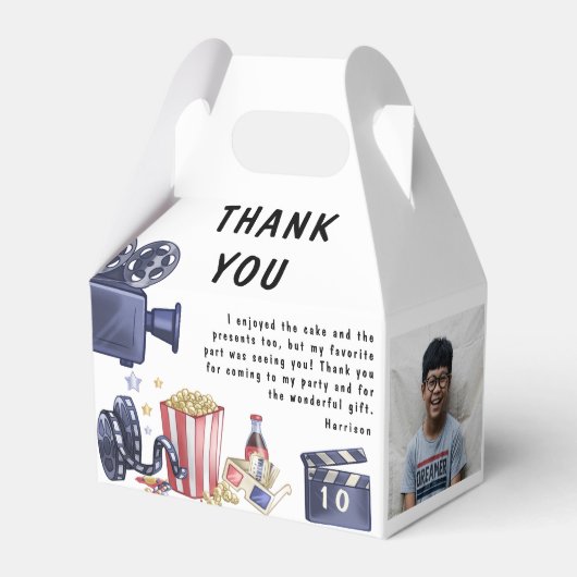 フォトキッズムービーナイト誕生日パーティーありがとう フェイバーボックス (正面サイド)
