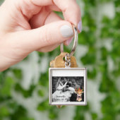 フォトキパーソナライズされたーのチェーンboho deerバックヘッドB キーホルダー (手)