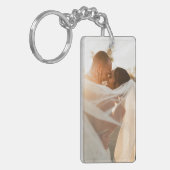 フォトキパーソナライズされたーチェーンとメッセーカスタムジ キーホルダー (正面左)