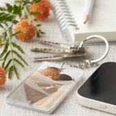 フォトキパーソナライズされたーチェーンとメッセーカスタムジ キーホルダー (正面右)