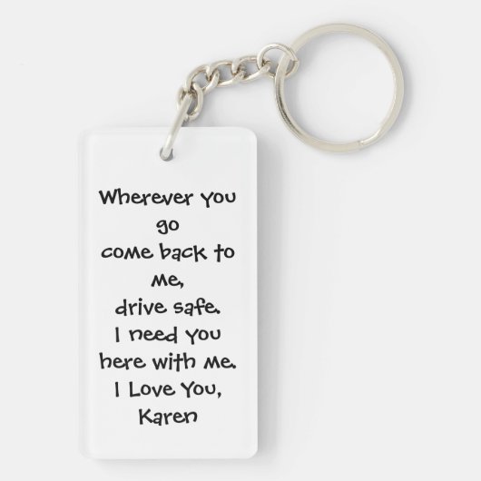 フォトキパーソナライズされたーチェーンとメッセーカスタムジ キーホルダー (裏面)