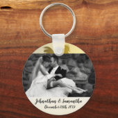 フォトキパーソナライズされたーチェーンサニーモーニングファーム キーホルダー (正面)