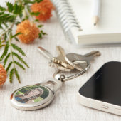 フォトキパーソナライズされたーチェーン キーホルダー (側面)