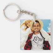 フォトキパーソナライズされたーチェーン キーホルダー (正面)