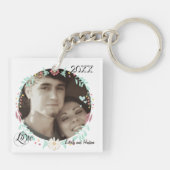 フォトキパーソナライズされたーチェーン キーホルダー (裏面)