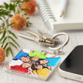 フォトキパーソナライズされたーチェーン キーホルダー (正面右)