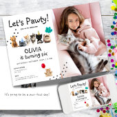フォトキャット誕生日招待状 | かわいい子猫パワティ 招待状