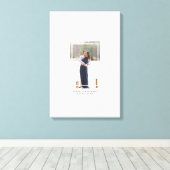 フォトキャンバスオルタ結婚ナティブのゲストブック キャンバスプリント (インサイチュ (ウッドフロア))