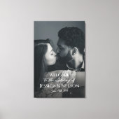 フォトキャンバ結婚ス印刷によるウェルカムサイン キャンバスプリント (正面)