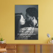 フォトキャンバ結婚ス印刷によるウェルカムサイン キャンバスプリント (インサイチュ (リビング))