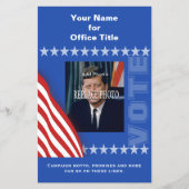 フォトキャンペーンの政治的テンプレートの追加 チラシ (正面)