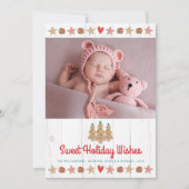 フォトキュートなジンジャーブレッド甘い願いの木素朴材 シーズンカード (正面)