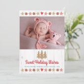 フォトキュートなジンジャーブレッド甘い願いの木素朴材 シーズンカード (スタンド正面)