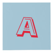 フォトキューブ – 写真とアルファベットブロック (正面)