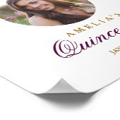 フォトキンセアニェラウェルカムサインアメジスト ポスター (角)