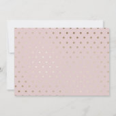 フォトキンセアニェラピンクと金ゴールド蝶 招待状 (裏面)