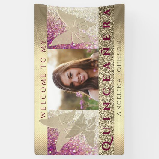 フォトキンセアニェラ誕生日 横断幕 (縦)