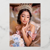 フォトキンセアニラボヘミアン実在ゴール 箔招待状 (裏面)