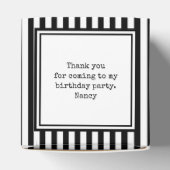 フォトキープサク黒/白シンプル色のストライプ フェイバーボックス (上部)