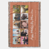 フォトキープサケマザーズデイテラコッタ スローブランケット (正面縦)
