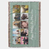 フォトキープサケマザーズデイ・セージ スローブランケット (正面縦)