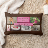 フォトキープサムパーソナライズコラージュ母の日 ランバークッション (ブランケット)
