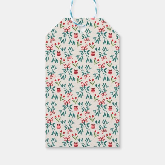 フォトギフトからラベルGrandmillennial Pattern ギフトタグ (裏面)