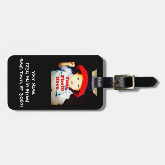 フォトギフトの作成テンプレート ラゲッジタグ (正面横)