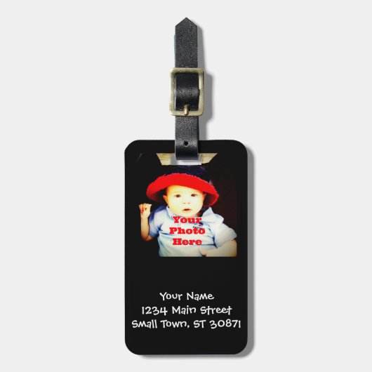 フォトギフトの作成テンプレート ラゲッジタグ (正面縦)