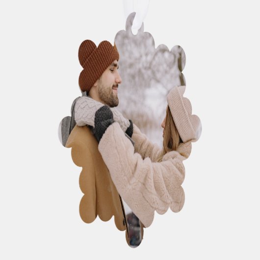 フォトギフトカスタムパーソナライズされた オーナメントカード (右)