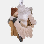 フォトギフトカスタムパーソナライズされた オーナメントカード (左)