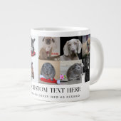 フォトギフトテンプレートファミリーフレンドペットカスタム ジャンボコーヒーマグカップ (正面右)