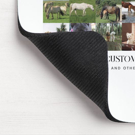 フォトギフトテンプレートファミリーフレンドペットカスタム マウスパッド (コーナー)