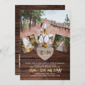 フォトギフトテンプレートファミリーフレンドペットカスタム 招待状 (正面/裏面)