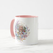 フォトギフトマザーズ日誕生日フローラ最高のMOM マグカップ (正面左)